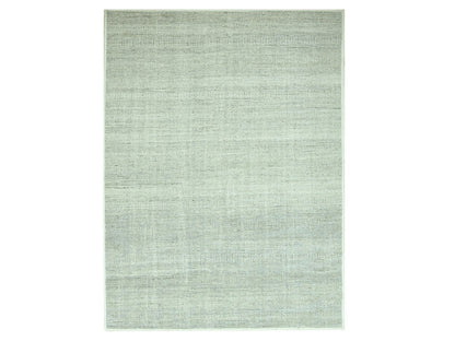 Modern / Contemporary hand-knotted wool rug in Gray, 9'1" x 12'1" — SKU O076700