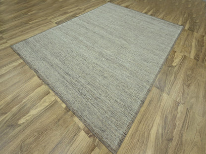 Brown 9'2" x 11'11" Modern and Contemporary Hand knotted Wool Rug - Sku: O076702