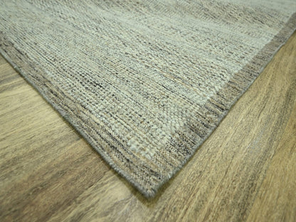 Brown 9'2" x 11'11" Modern and Contemporary Hand knotted Wool Rug - Sku: O076702