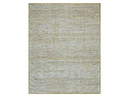 Modern / Contemporary hand-knotted wool rug in Yellow, 11'11" x 14'10" — SKU O076704