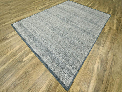 Blue 8'10" x 12'1" Modern and Contemporary Hand knotted Wool Rug - Sku: O076707