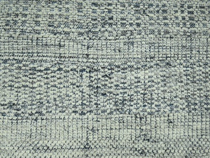 Blue 8'10" x 12'1" Modern and Contemporary Hand knotted Wool Rug - Sku: O076707