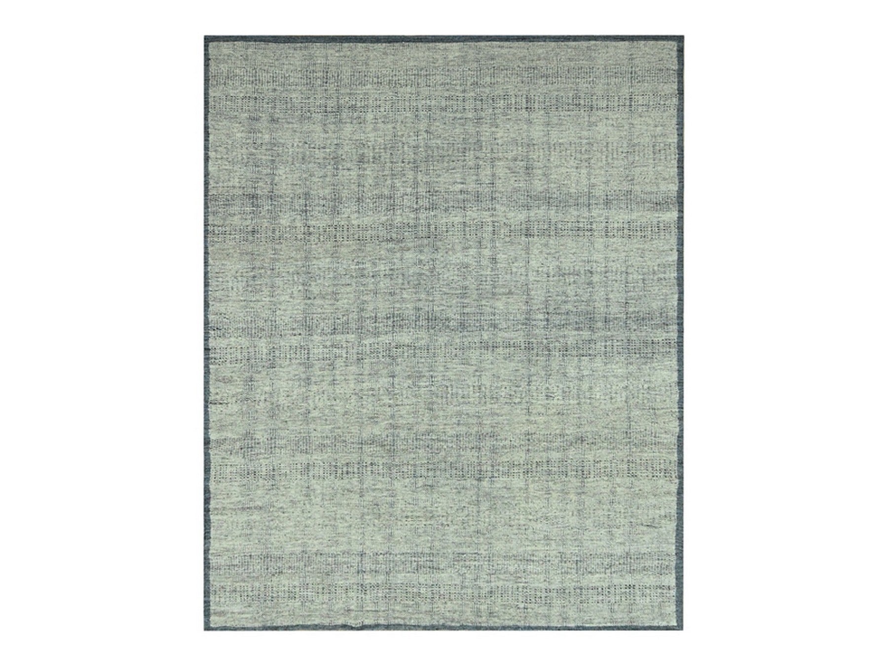 Blue 8'2" x 10'0" Modern and Contemporary Hand knotted Wool Rug - Sku: O076710