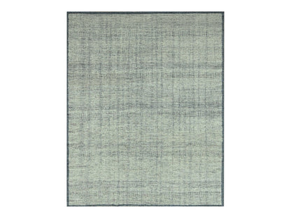 Blue 8'2" x 10'0" Modern and Contemporary Hand knotted Wool Rug - Sku: O076710