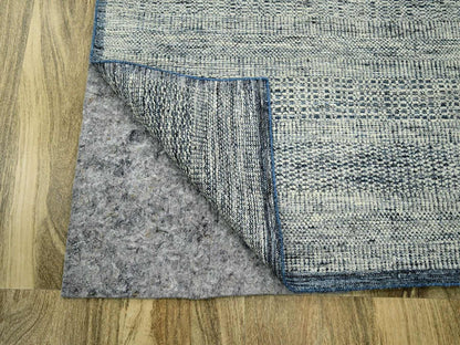 Blue 8'2" x 10'0" Modern and Contemporary Hand knotted Wool Rug - Sku: O076710