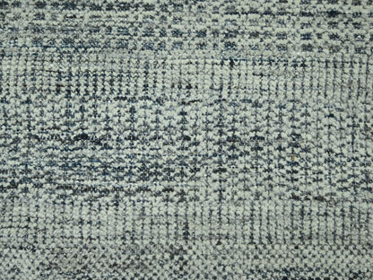Blue 8'2" x 10'0" Modern and Contemporary Hand knotted Wool Rug - Sku: O076710