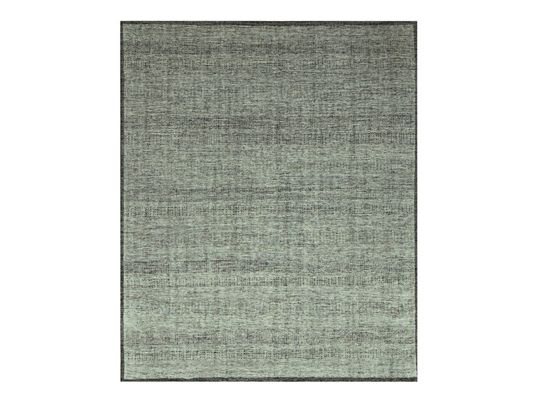 Black 8'3" x 9'11" Modern and Contemporary Hand knotted Wool Rug - Sku: O076711