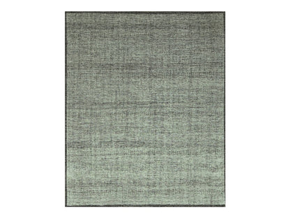 Black 8'3" x 9'11" Modern and Contemporary Hand knotted Wool Rug - Sku: O076711