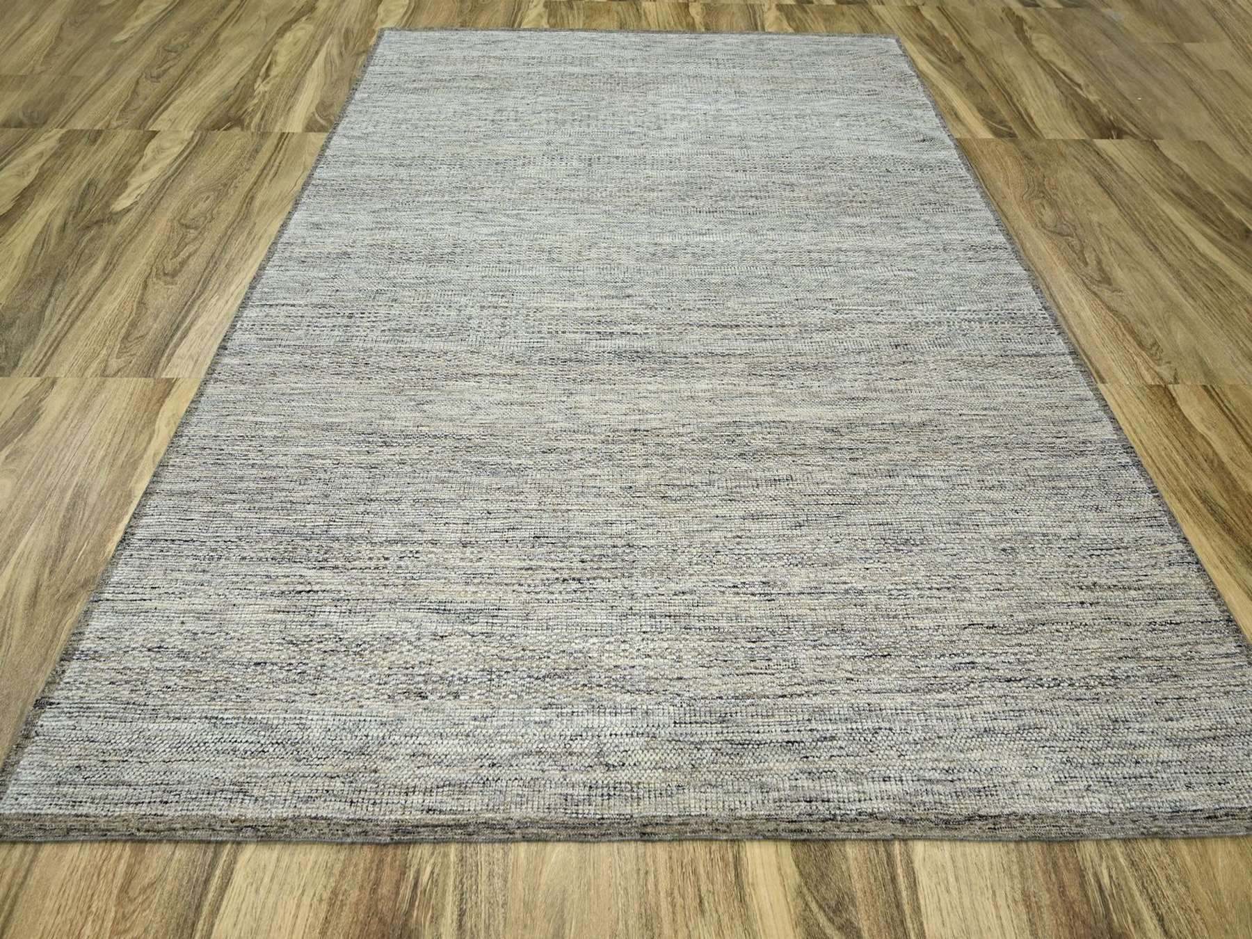 Brown 8'3" x 10'1" Modern and Contemporary Hand knotted Wool Rug - Sku: O076712