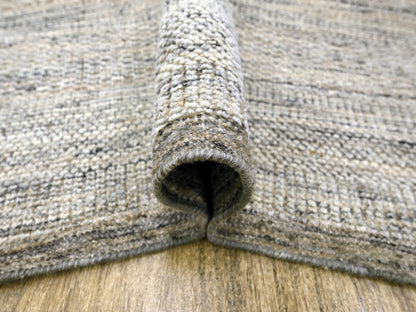 Brown 8'3" x 10'1" Modern and Contemporary Hand knotted Wool Rug - Sku: O076712