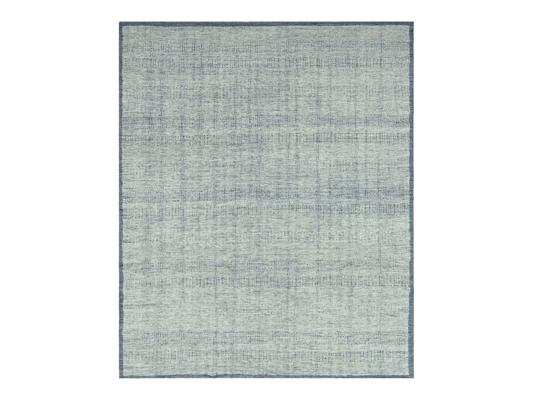 Blue 8'2" x 10'0" Modern and Contemporary Hand knotted Wool Rug - Sku: O076716