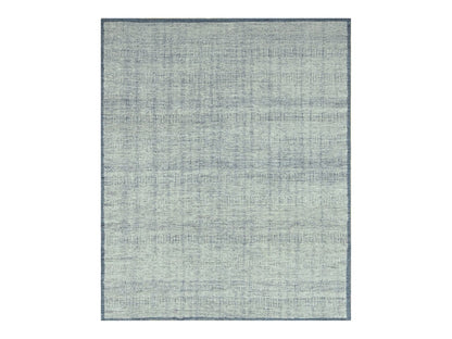 Blue 8'2" x 10'0" Modern and Contemporary Hand knotted Wool Rug - Sku: O076716