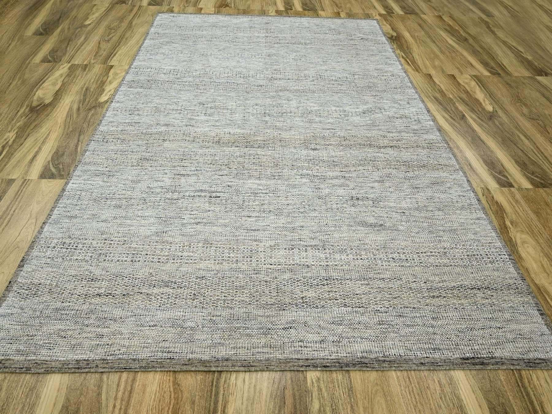 Brown 8'0" x 10'3" Modern and Contemporary Hand knotted Wool Rug - Sku: O076718