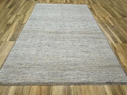 Brown 8'0" x 10'3" Modern and Contemporary Hand knotted Wool Rug - Sku: O076718