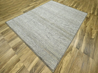 Brown 8'0" x 10'3" Modern and Contemporary Hand knotted Wool Rug - Sku: O076718