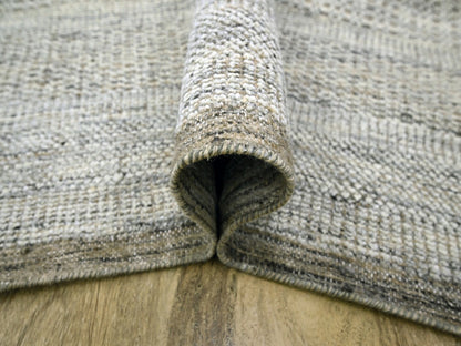 Brown 8'0" x 10'3" Modern and Contemporary Hand knotted Wool Rug - Sku: O076718