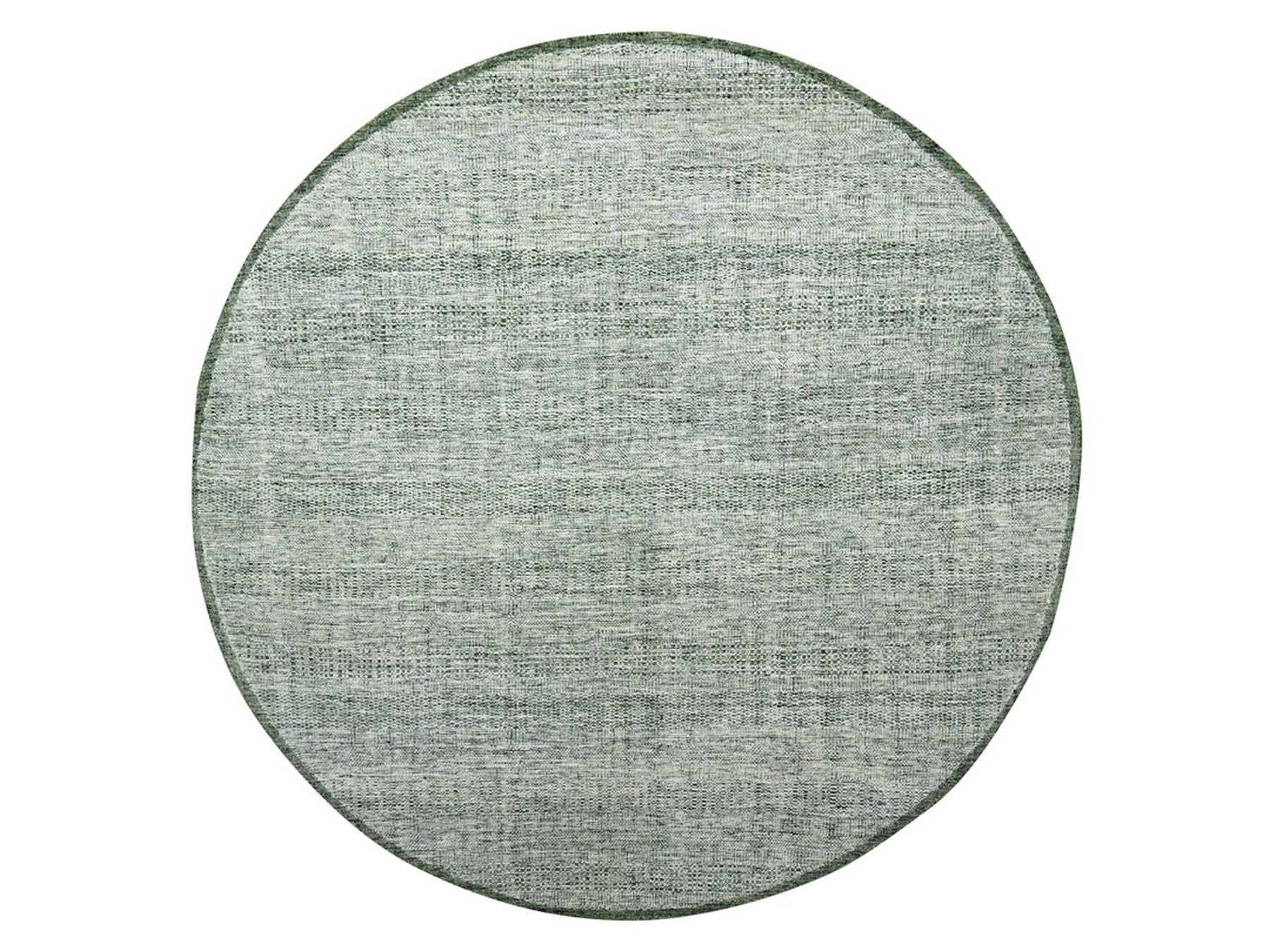Green 11'10" x 11'11" Modern and Contemporary Hand knotted Wool Rug - Sku: O076720
