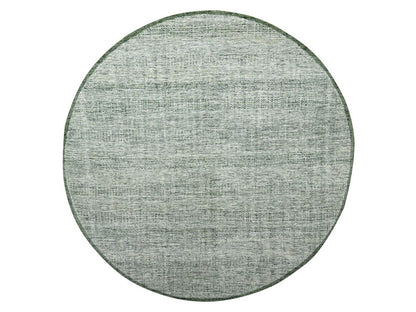 Green 11'10" x 11'11" Modern and Contemporary Hand knotted Wool Rug - Sku: O076720