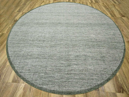 Green 11'10" x 11'11" Modern and Contemporary Hand knotted Wool Rug - Sku: O076720