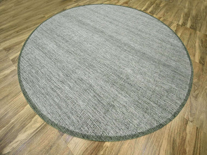 Modern / Contemporary hand-knotted wool rug in Green, 11'10" x 11'11" — SKU O076720 (view 3)