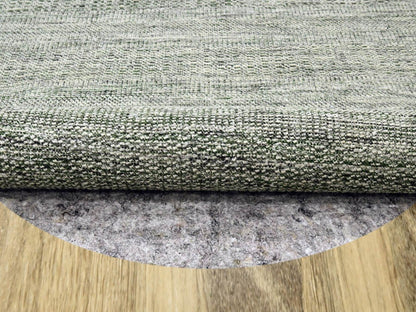 Green 11'10" x 11'11" Modern and Contemporary Hand knotted Wool Rug - Sku: O076720