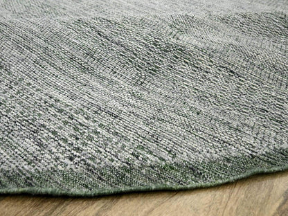 Green 11'10" x 11'11" Modern and Contemporary Hand knotted Wool Rug - Sku: O076720