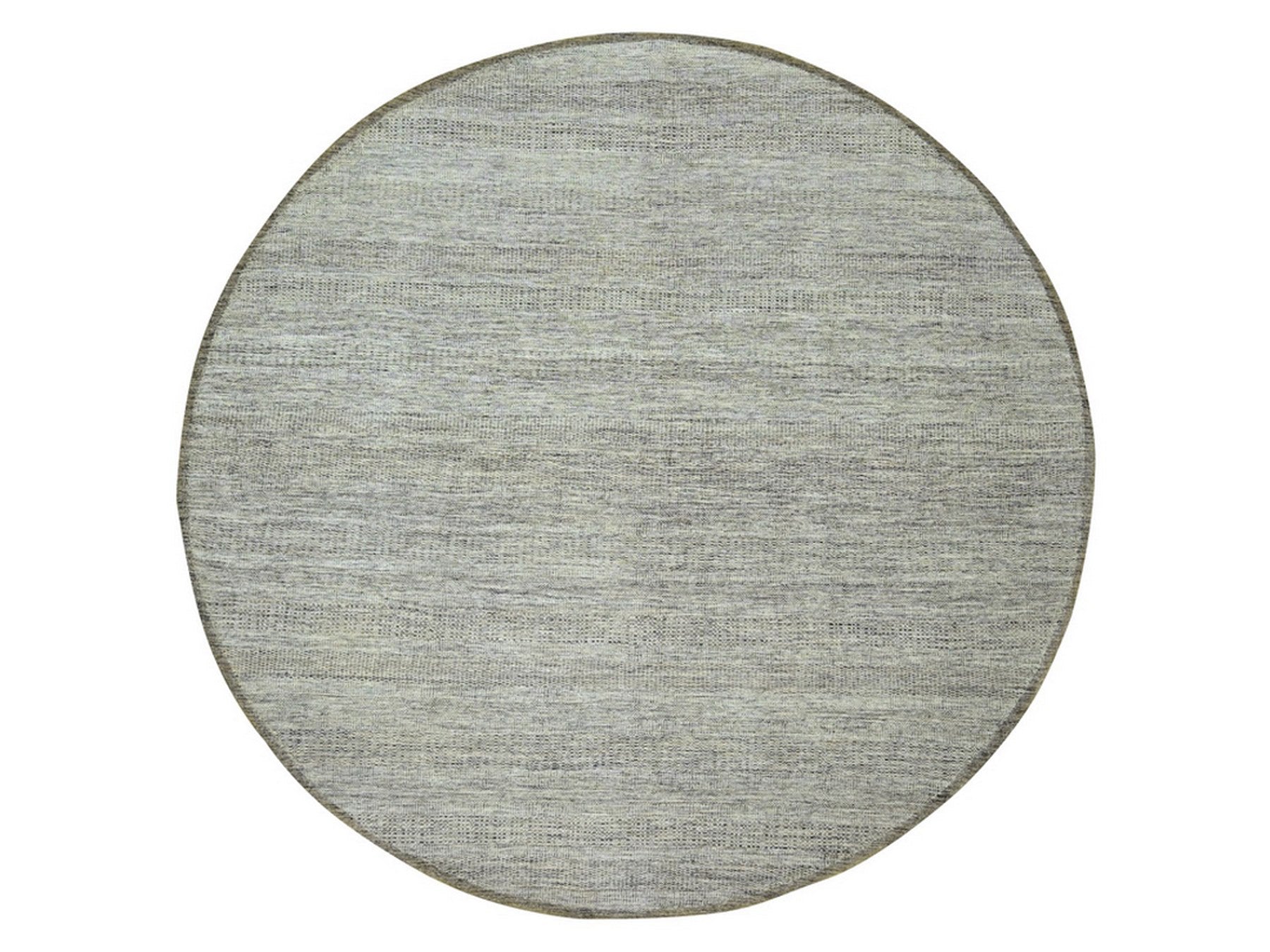 Brown 12'0" x 12'1" Modern and Contemporary Hand knotted Wool Rug - Sku: O076721