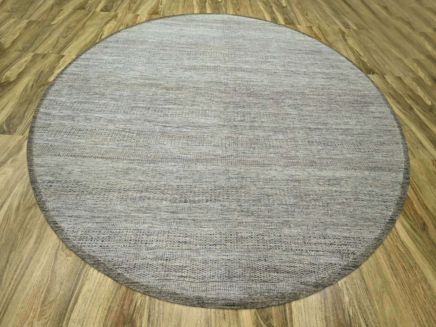 Brown 12'0" x 12'1" Modern and Contemporary Hand knotted Wool Rug - Sku: O076721