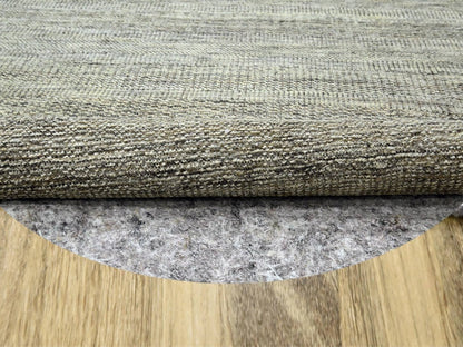 Brown 12'0" x 12'1" Modern and Contemporary Hand knotted Wool Rug - Sku: O076721