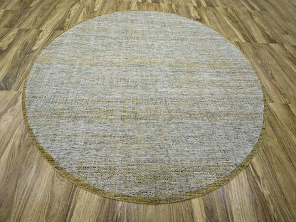 Modern / Contemporary hand-knotted wool rug in Yellow, 9'11" x 10' — SKU O076722 (view 2)