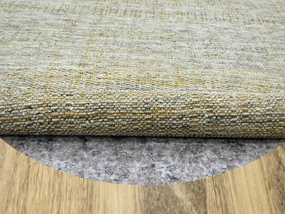 Modern / Contemporary hand-knotted wool rug in Yellow, 9'11" x 10' — SKU O076722 (view 4)