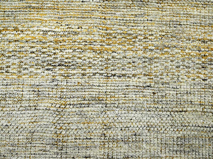 Modern / Contemporary hand-knotted wool rug in Yellow, 9'11" x 10' — SKU O076722 (view 8)