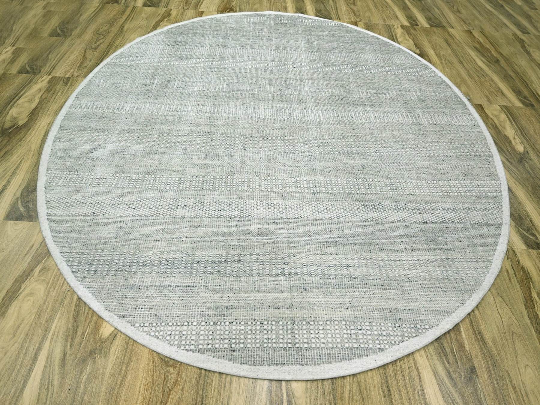 Modern / Contemporary hand-knotted wool rug in Gray, 10' x 10'1" — SKU O076723 (view 2)