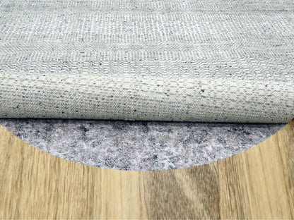 Grey 10'0" x 10'1" Modern and Contemporary Hand knotted Wool Rug - Sku: O076723