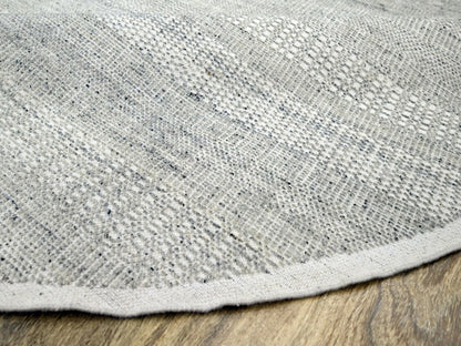 Grey 10'0" x 10'1" Modern and Contemporary Hand knotted Wool Rug - Sku: O076723
