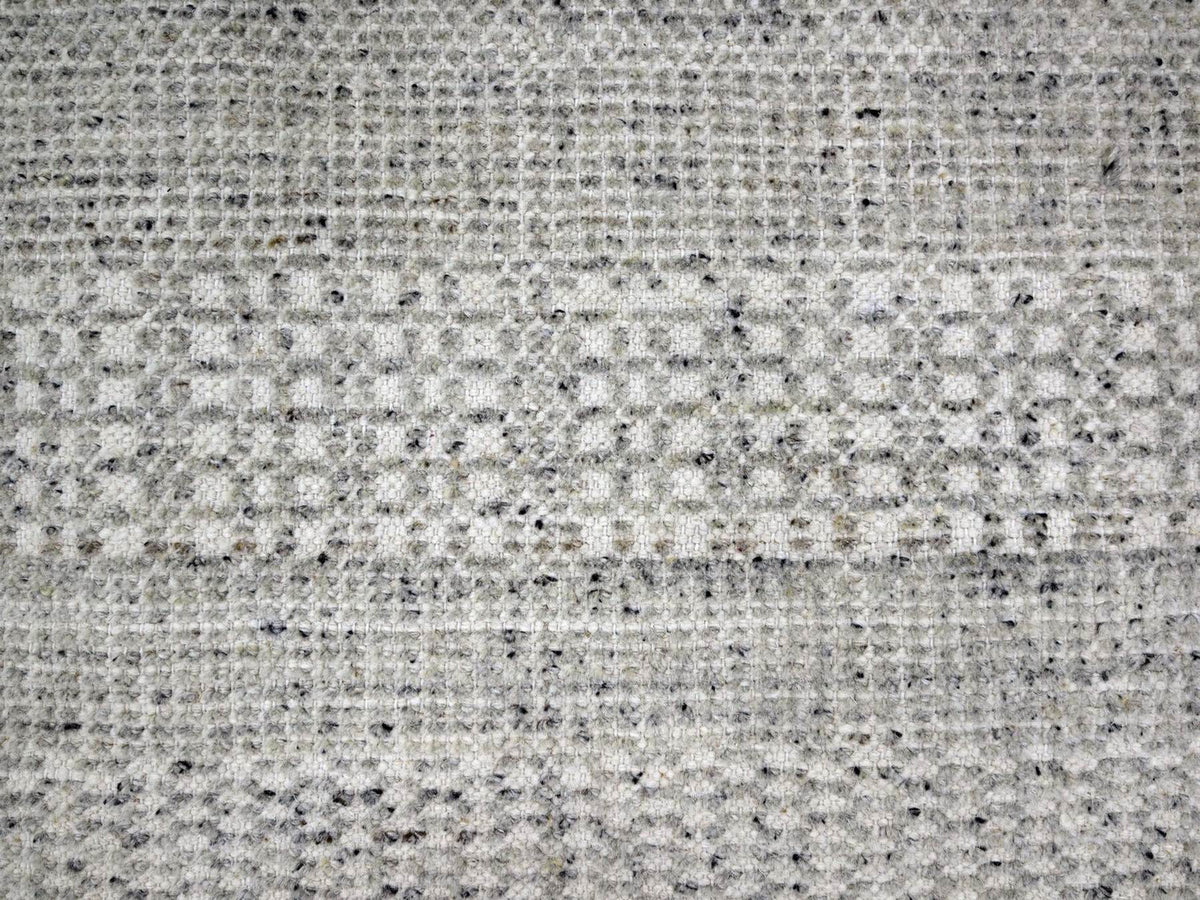 Modern / Contemporary hand-knotted wool rug in Gray, 10' x 10'1" — SKU O076723 (view 8)