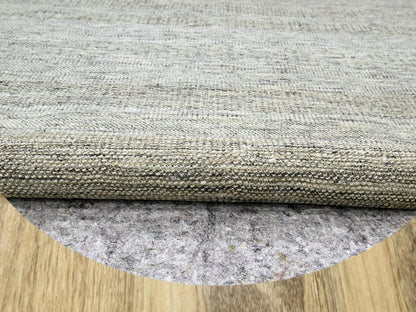 Brown 10'0" x 10'1" Modern and Contemporary Hand knotted Wool Rug - Sku: O076724