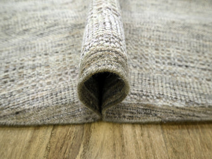 Brown 10'0" x 10'1" Modern and Contemporary Hand knotted Wool Rug - Sku: O076724