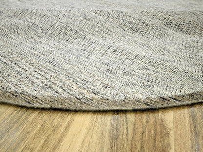 Brown 10'0" x 10'1" Modern and Contemporary Hand knotted Wool Rug - Sku: O076724
