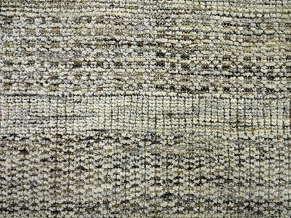 Brown 10'0" x 10'1" Modern and Contemporary Hand knotted Wool Rug - Sku: O076724