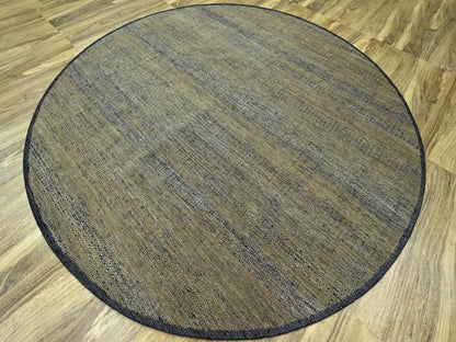 Brown 9'11" x 10'0" Modern and Contemporary Hand knotted Wool Rug - Sku: O076725