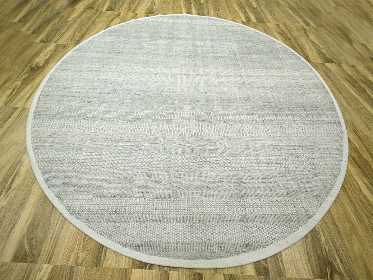 Modern / Contemporary hand-knotted wool rug in Gray, 12' x 12'1" — SKU O076727 (view 2)