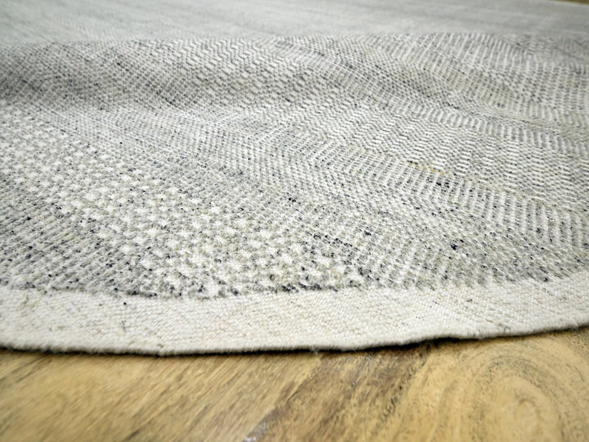 Modern / Contemporary hand-knotted wool rug in Gray, 12' x 12'1" — SKU O076727 (view 6)