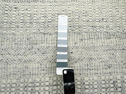 Modern / Contemporary hand-knotted wool rug in Gray, 12' x 12'1" — SKU O076727 (view 7)