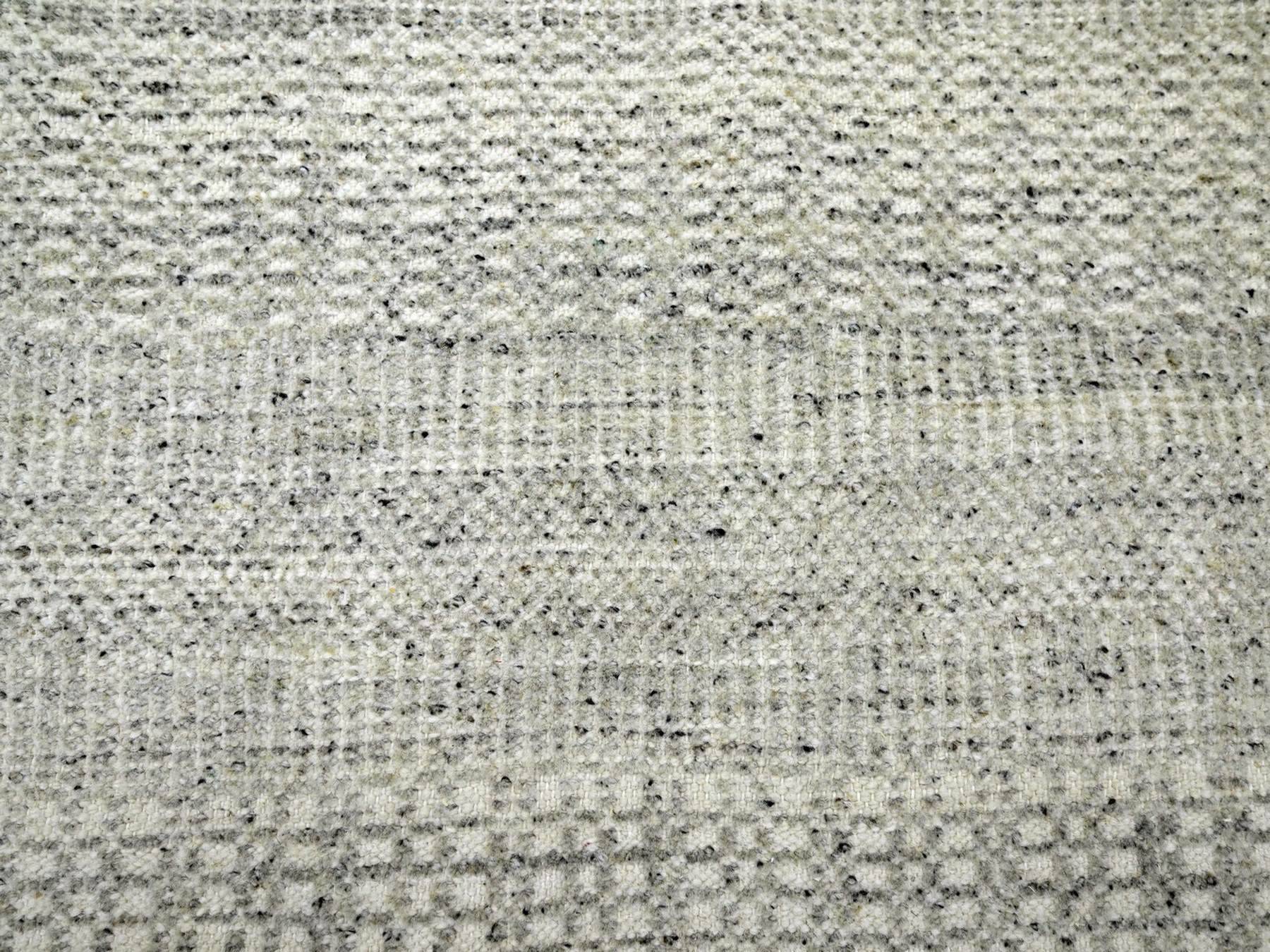 Modern / Contemporary hand-knotted wool rug in Gray, 12' x 12'1" — SKU O076727 (view 8)