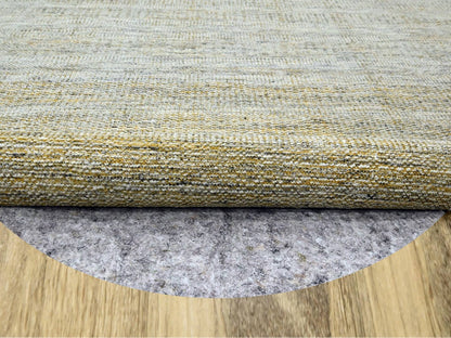 Modern / Contemporary hand-knotted wool rug in Yellow, 11'10" x 11'10" — SKU O076728 (view 4)