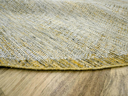 Modern / Contemporary hand-knotted wool rug in Yellow, 11'10" x 11'10" — SKU O076728 (view 6)