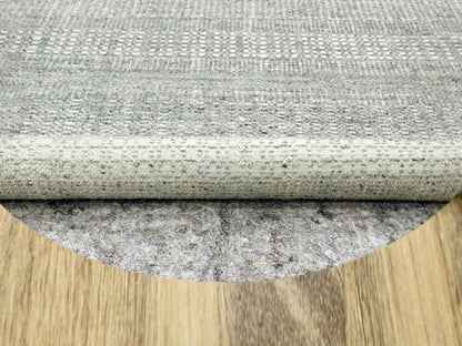 Modern / Contemporary hand-knotted wool rug in Gray, 6' x 6'1" — SKU O076729 (view 3)