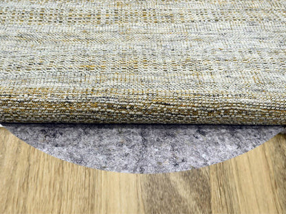 Modern / Contemporary hand-knotted wool rug in Yellow, 6' x 6' — SKU O076731 (view 3)