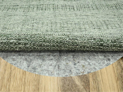 Green 5'11" x 6'0" Modern and Contemporary Hand knotted Wool Rug - Sku: O076732